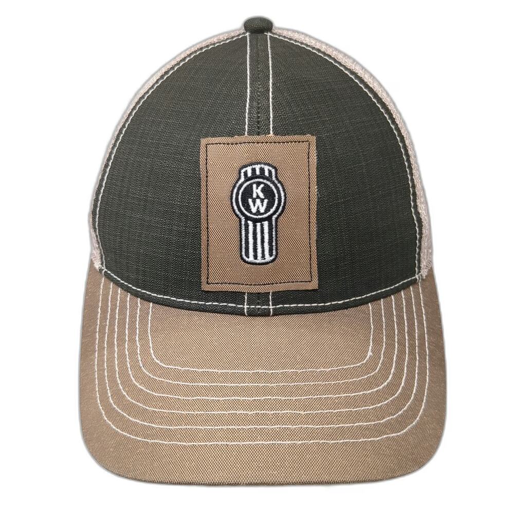 BDA Kenworth Trucking Logo Baseball Cap Gray M Mesh Snapback Patch Stitching hat